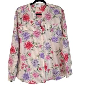 Calvin Klein flowery shirt